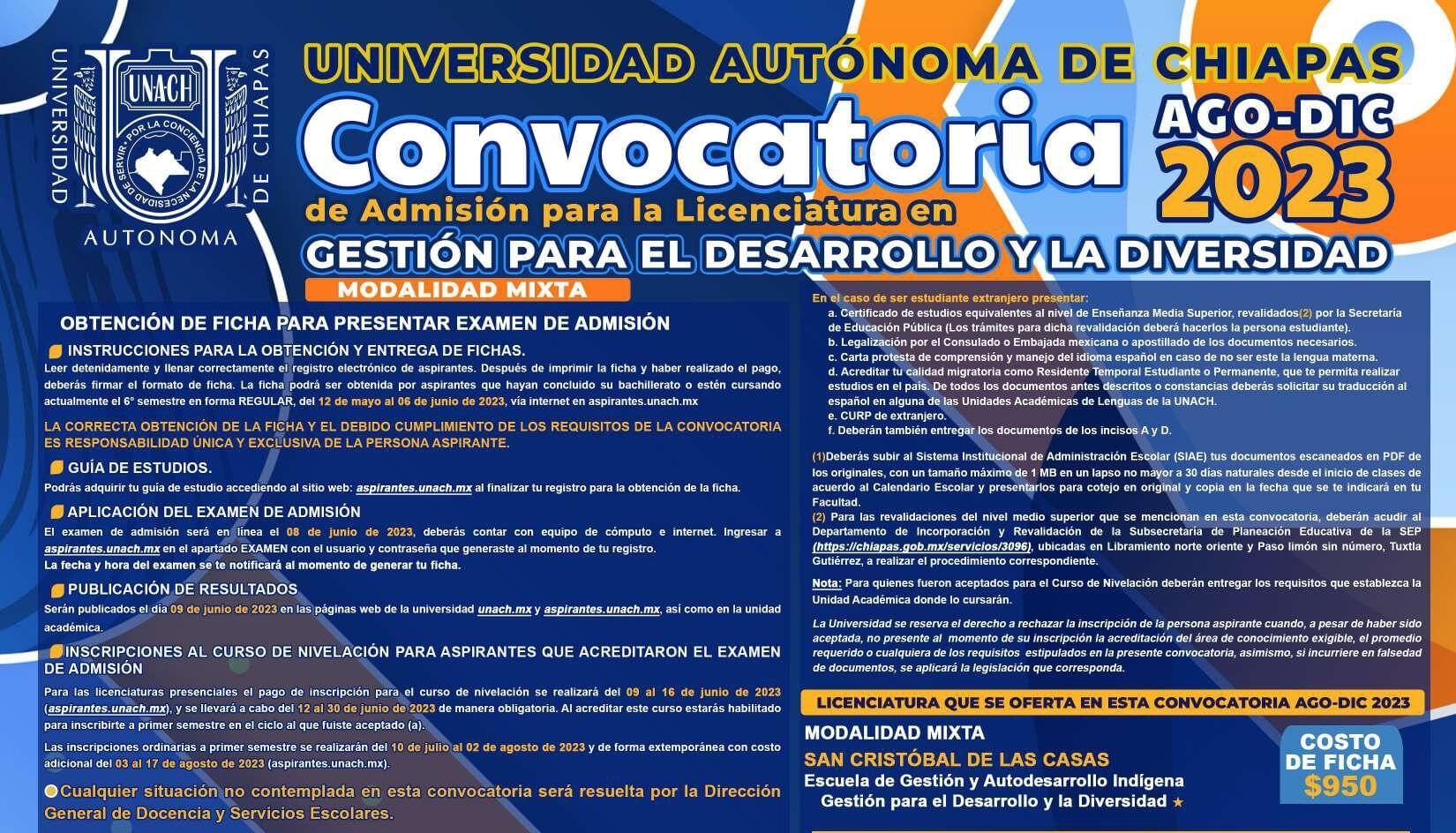 Abre Unach Convocatoria Para Licenciatura En Gesti N Para El Desarrollo